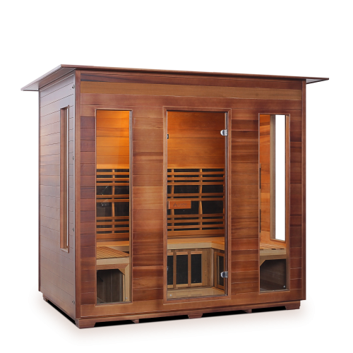 Enlighten Saunas DIAMOND - 5 Indoor Hybrid Infrared And Traditional Sauna