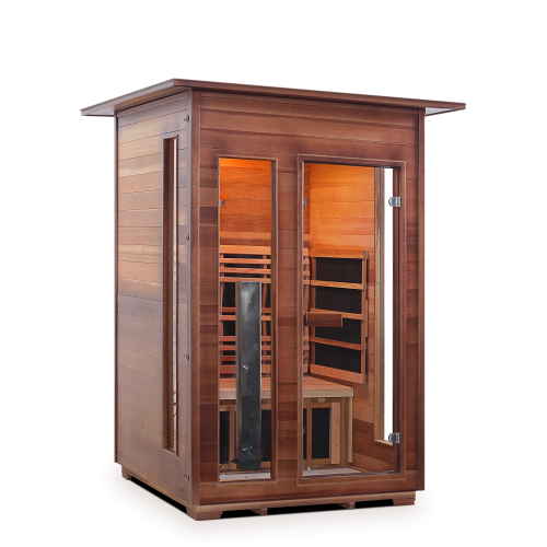 Enlighten Saunas DIAMOND - 2 Indoor Hybrid Infrared And Traditional Sauna