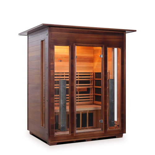 Enlighten Saunas DIAMOND - 3 Indoor Hybrid Infrared And Traditional Sauna