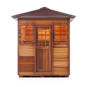 Enlighten Saunas SAPPHIRE - 4 Peak Hybrid Infrared And Traditional Sauna
