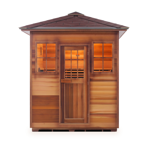 Enlighten Saunas SAPPHIRE - 4 Peak Hybrid Infrared And Traditional Sauna