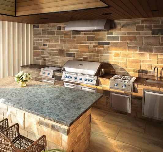 Napoleon 700 Series 44 Inch 6-Burner Built-In Natural Gas Grill With Rotisserie And SafetyGlow