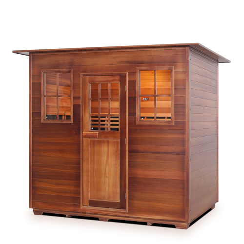 Enlighten Saunas SAPPHIRE - 5 Indoor Hybrid Infrared And Traditional Sauna