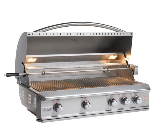 Blaze Professional LUX 44 Inch 4-Burner Built-In Propane Gas Grill With Rear Infrared Burner