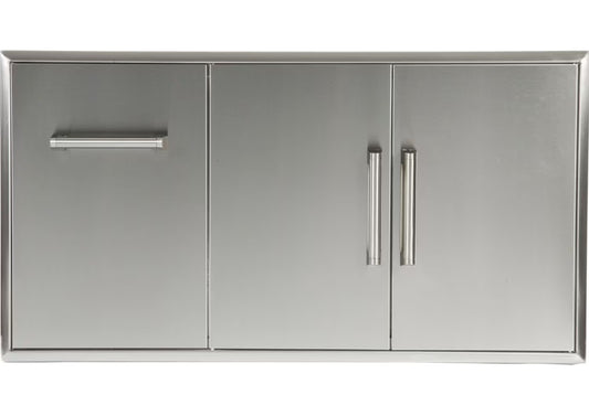 Coyote 45 Inch Double Access Doors With Roll Out Trash And Propane Tank Drawer