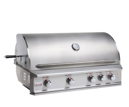 Blaze Professional LUX 44 Inch 4-Burner Built-In Propane Gas Grill With Rear Infrared Burner