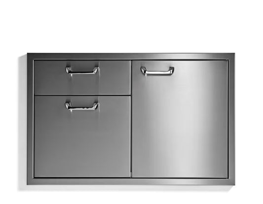 Lynx Professional 30 Inch Double Drawer And Slide-Out Trash Bin