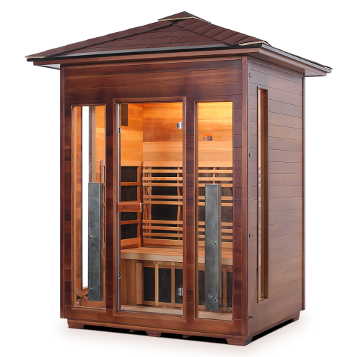 Enlighten Saunas DIAMOND - 3 Peak Hybrid Infrared And Traditional Sauna