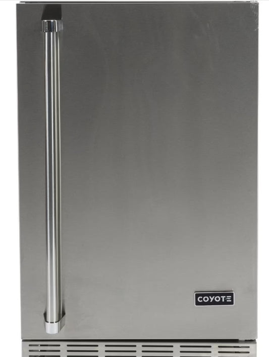Coyote 21 Inch Right Hinge Outdoor Compact Refrigerator