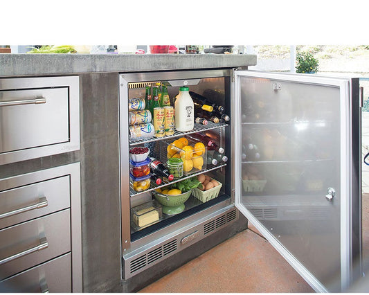 Alfresco 28 Inch Outdoor Compact Refrigerator And Kegerator