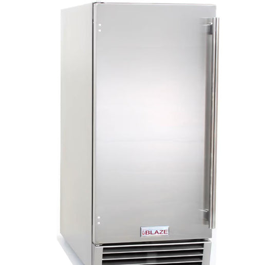 Blaze 15 Inch Outdoor Ice Maker With Gravity Drain