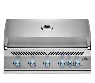 Napoleon 700 Series 38 Inch 5-Burner Built-In Propane Grill With Rotisserie & SafetyGlow