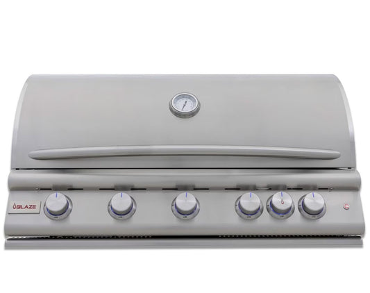 Blaze Premium LTE+ Marine 32 Inch 4-Burner Built-In Natural Gas Grill With Lift-Assist Hood And Rear Infrared Burner