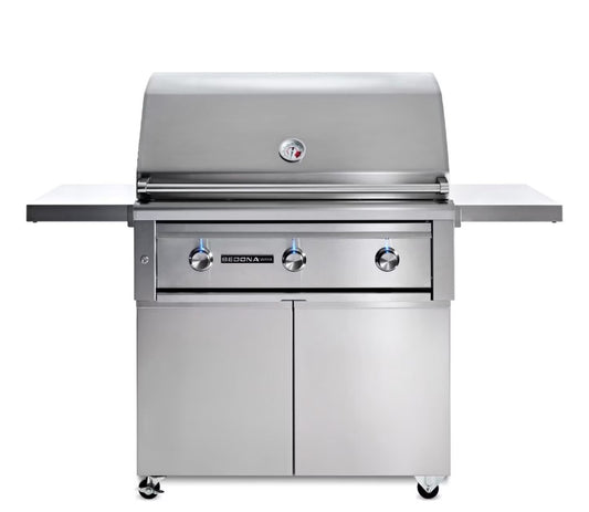 Lynx Sedona 36 Inch 3-Burner Natural Gas Grill with One ProSear Burner On Stand