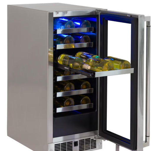 Lynx 15 Inch 24 Bottle Right Hinge Outdoor Wine Cellar