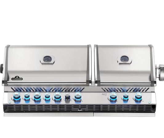 Napoleon Prestige PRO 825 5-Burner Built-in Propane Grill With Rotisserie & Power Burner