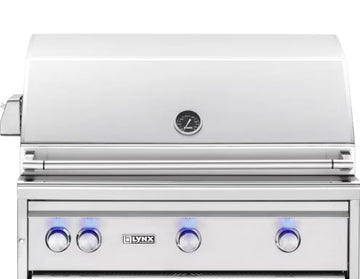 Lynx Professional 36 Inch Built-In Natural Gas Grill With One Infrared Trident Burner And Rotisserie