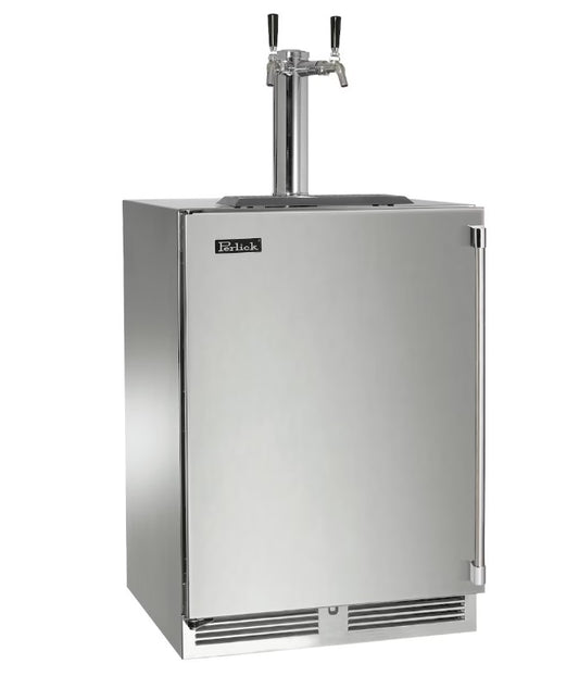Perlick 24-Inch C-Series Two Tap Stainless Steel Outdoor Beverage Dispenser