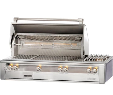 Alfresco ALXE 56 Inch Built-In Propane Gas Grill With Rotisserie And Side Burner