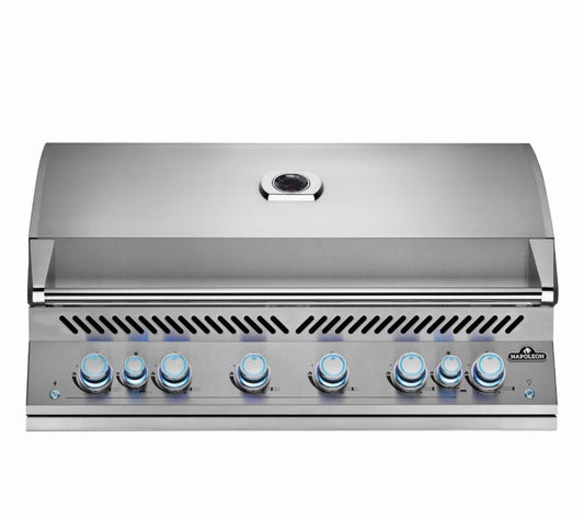 Napoleon 700 Series 44 Inch 6-Burner Built-In Natural Gas Grill With Rotisserie And SafetyGlow