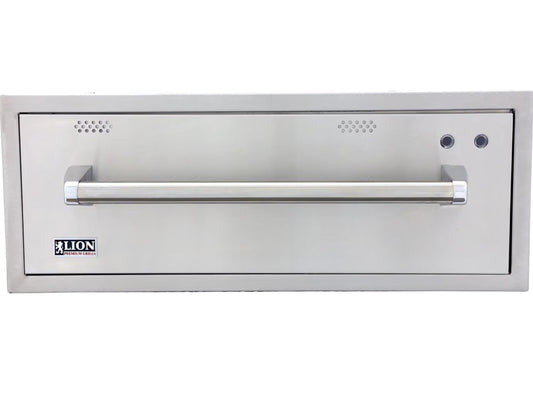 Lion 30 Inch Built-In 120V Electric Stainless Steel Warming Drawer