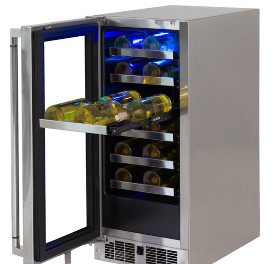 Lynx 15 Inch 24 Bottle Left Hinge Outdoor Wine Cellar