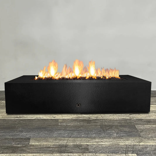 Gravity 72 x 38 Inch Rectangle Concrete Fire Pit by Starfire Designs