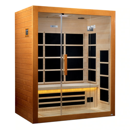 Golden Designs Marseille 3 Person Ultra Low EMF FAR Infrared Sauna