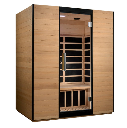Golden Designs Valencia 3 Person Ultra Low EMF FAR Infrared Sauna