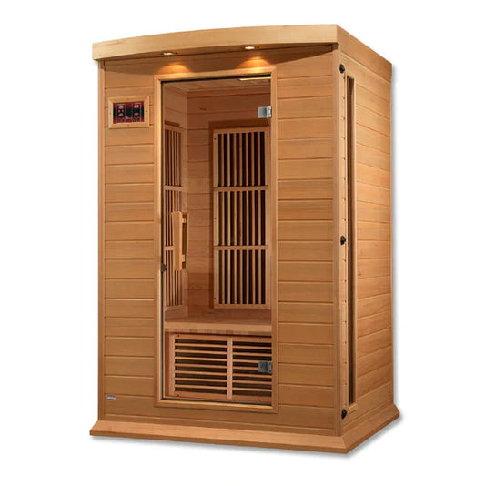 Golden Designs Maxxus K206 Low EMF FAR Infrared Sauna Canadian Hemlock