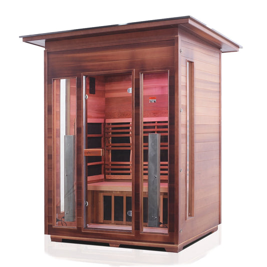 Enlighten Saunas RUSTIC - 3 Indoor Full Spectrum Infrared Sauna