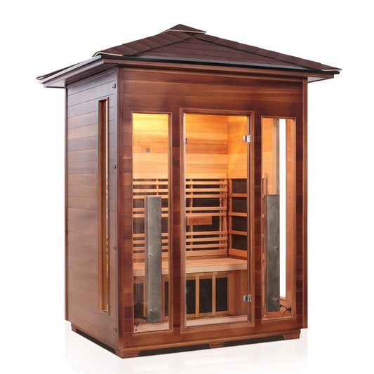 Enlighten Saunas RUSTIC - 3 Peak Full Spectrum Infrared Sauna