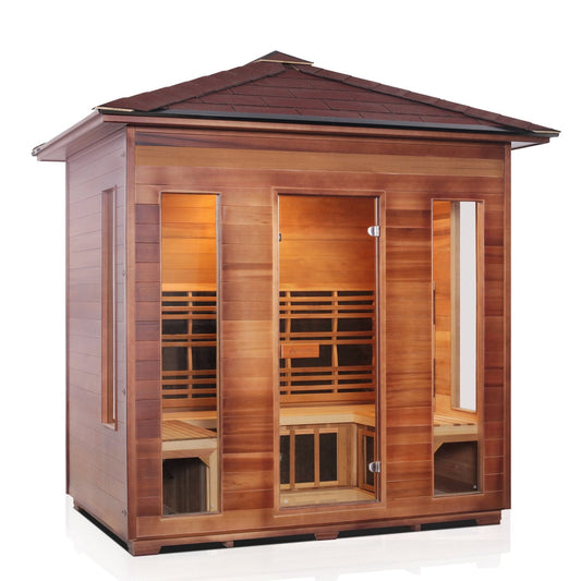 Enlighten Saunas RUSTIC - 5 Peak Full Spectrum Infrared Sauna