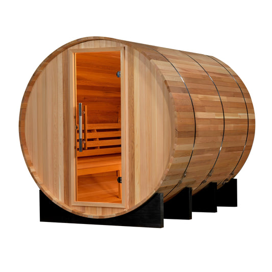 Golden Designs Uppsala 4 Person Barrel Traditional Steam Sauna