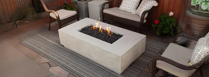 coffee table fire pit with surrounding seating