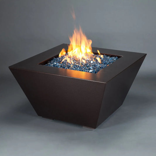 Steel Mill 48 Inch Square Fire Pit Table by Starfire Designs