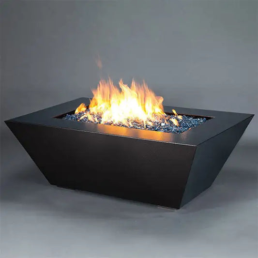 Steel Mill 60 x 32 Fire Pit Table Rectangle by Starfire Designs