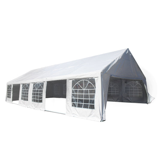 Heavy Duty Outdoor Canopy Event Tent with Windows - 20 X 40 FT - White