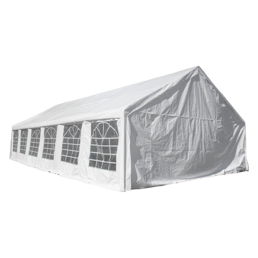 Heavy Duty Outdoor Canopy Event Tent with Windows - 20 X 40 FT - White