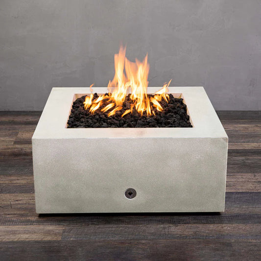 Starfire Designs Gravity 36" Square Concrete Gas Fire Pit