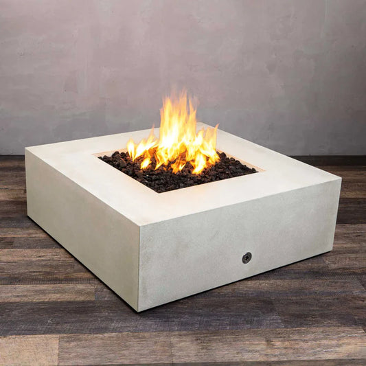 Starfire Designs Gravity 45" Square Concrete Gas Fire Pit