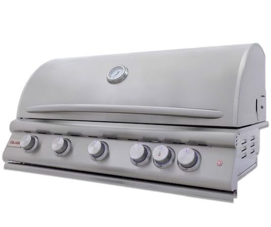 Blaze Premium LTE+ Marine Grade 32-Inch 4-Burner Built-In Natural Gas w/ Lift-Assist Hood & Rear Infrared Burner - BLZ-4LTE3MG-NG