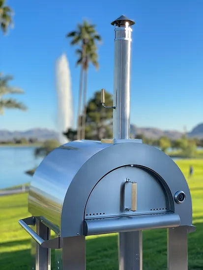 Built-In Kokomo 32” Wood Fired Stainless Steel Pizza Oven