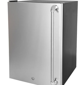 Blaze 20-Inch 4.4 Cu. Ft. Left Hinge Compact Refrigerator w/Stainless Steel Door & Towel Bar Handle - BLZ-SSRF126