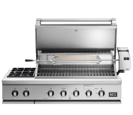 DCS Series 7 48-Inch Built-In Propane Gas Grill With Double Side Burner & Rotisserie - BH1-48RS-L