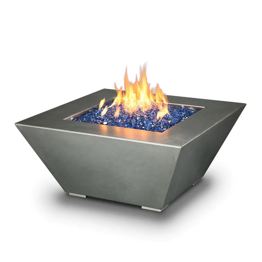 Starfire Designs Stainless Steel Edge Gas Fire Pit with Slide Out LPT Drawer