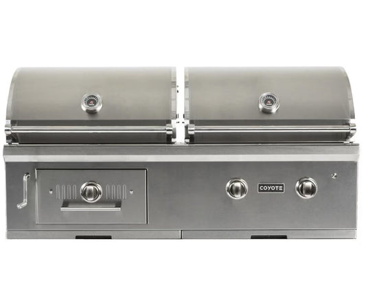 Coyote Centaur 50-Inch Built-In Propane Gas/Charcoal Dual Fuel Grill - C1HY50LP