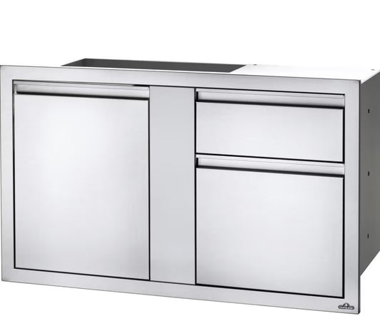 Napoleon 42 Inch Single Door & Double Drawer - BI-4224-1D2DR