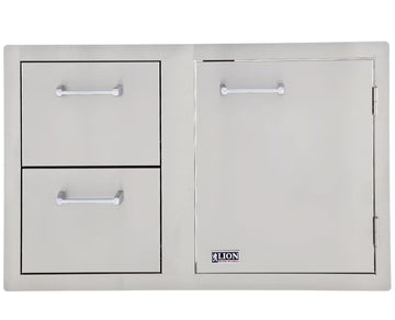 Lion 33-Inch Access Door & Double Drawer Combo