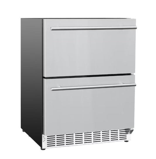 Summerset 24 Inch Outdoor Rated Double Drawer Refrigerator